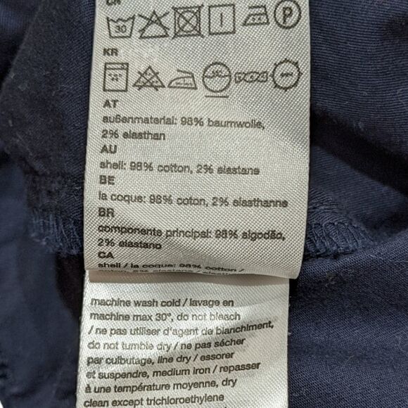 Wesc Stockholm Sweden Alessandro Men's Navy Blue Chino Pants Size 30x32 - Picture 6 of 6